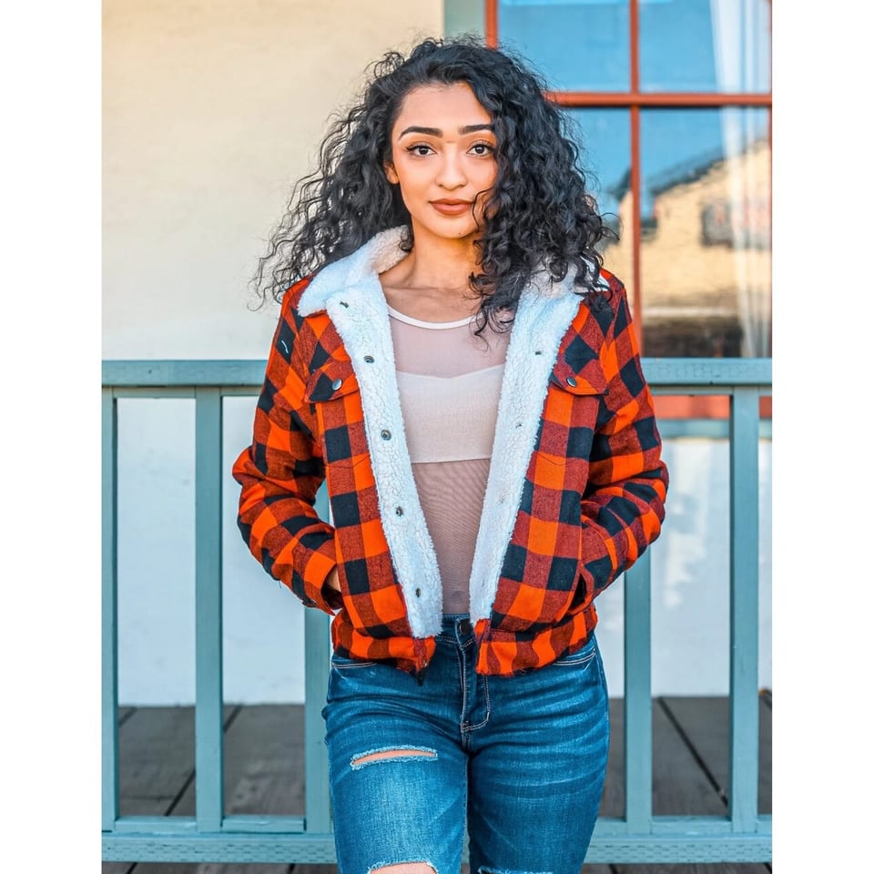 TD Women's Plaid Jacket Elegant and Stylish Outerwear, product photo