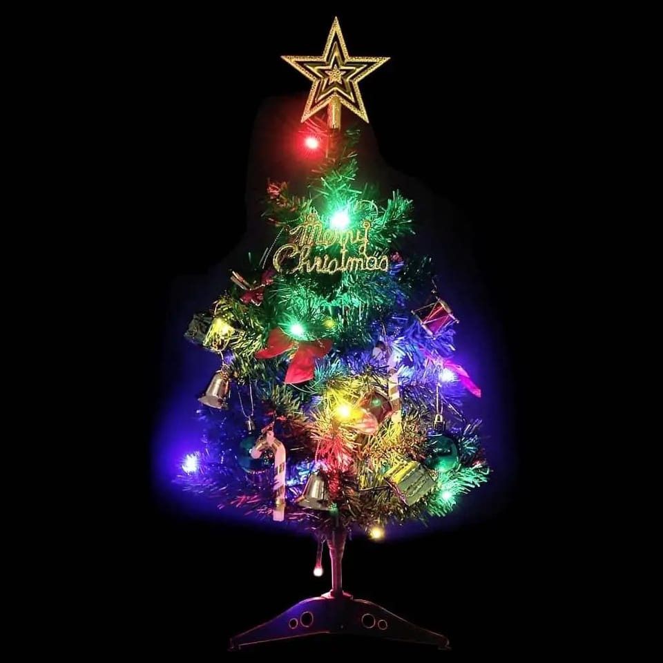 W2B VidaXL Luxury Mini Artificial Christmas Tree 180 cm Green PVC High Quality, product photo