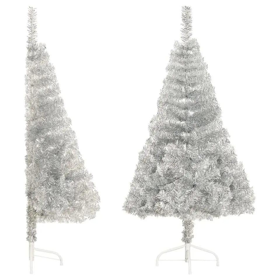 W2B VidaXL Luxury Large 180 cm Silver PET Artificial Christmas Tree Standing, product photo
