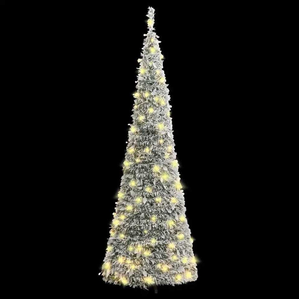 W2B VidaXL Customizable 59-inch Artificial Christmas Tree Green White PVC, product photo