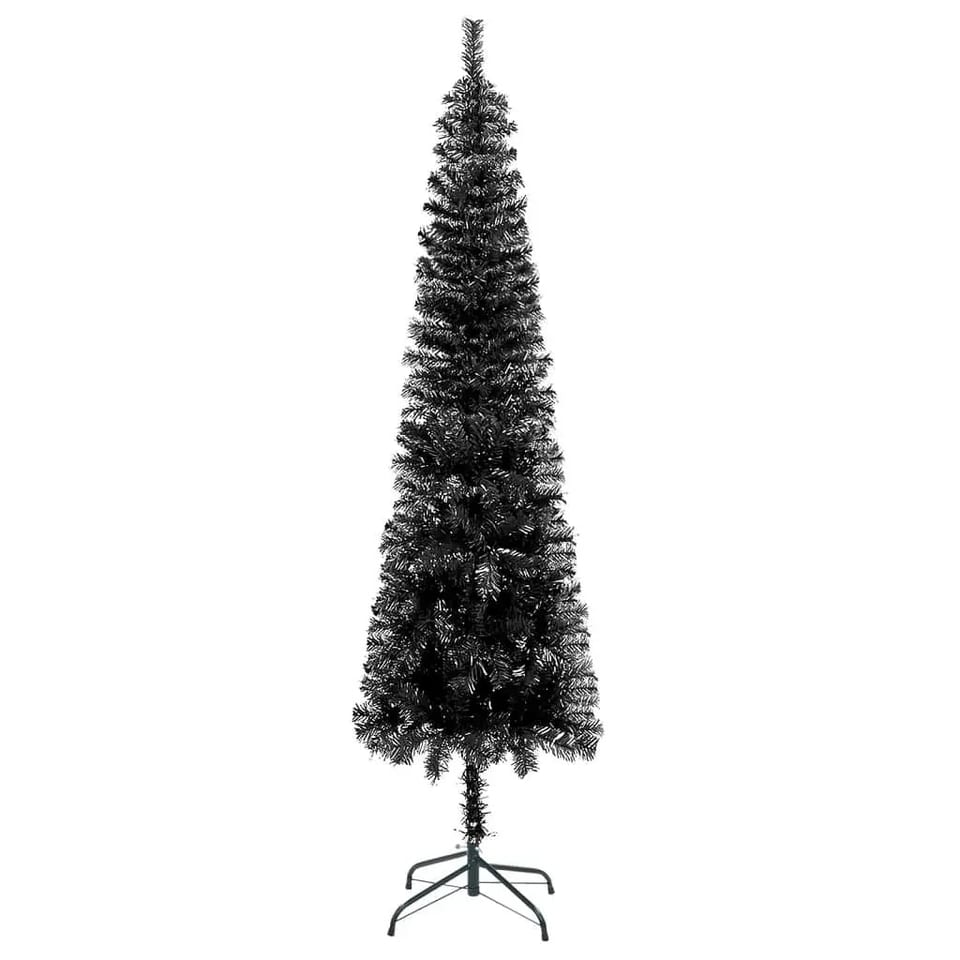 W2B VidaXL Large Christmas Tree with Adjustable Armrests High Quality Black PVC, product photo