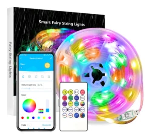 Daybetter Color Changing 15m 5v 3w Smart LED Fairy String Lights Christmas, product photo