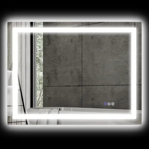 Dimmable Adjustable Glass Bathroom vanity mirror with Lights Modern Design, product photo