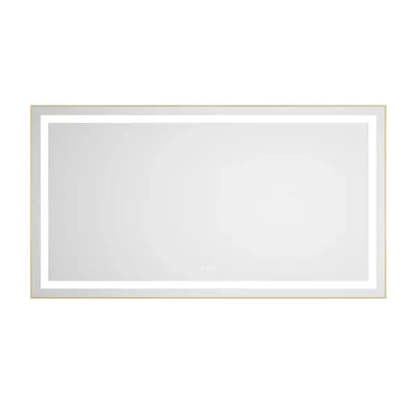55X30 Inch LED Bathroom Front Backlight Modern Design Wall Mounted vanity, product photo