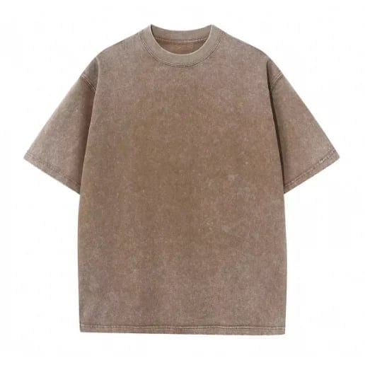 Custom Embroidered 230g Polyester/Cotton Washed Regular Fit T-shirt A3, product photo