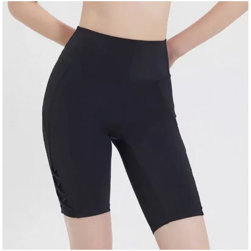 Custom Women's High-Stretch Mid-Length Yoga Pants D4, product photo