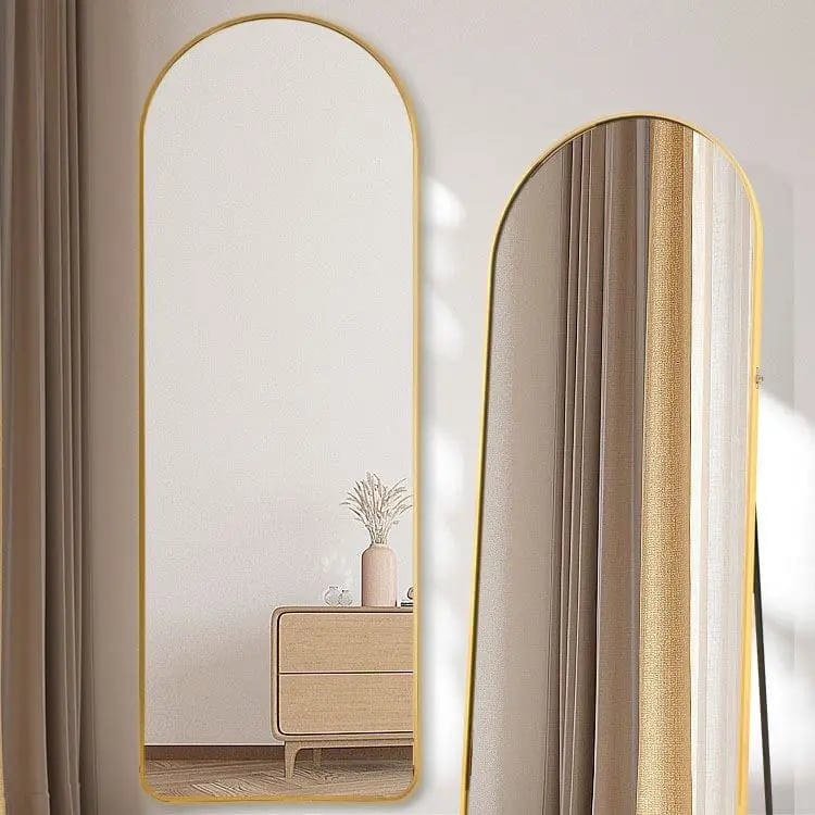 Trending Custom Full Body Dressing Glass Framed Wall Attached Floor Mirror for, product photo