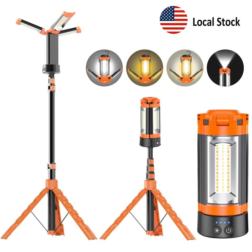 Rechargeable Camping Lantern with Multiple Light Modes Adjustable Brightness, product photo