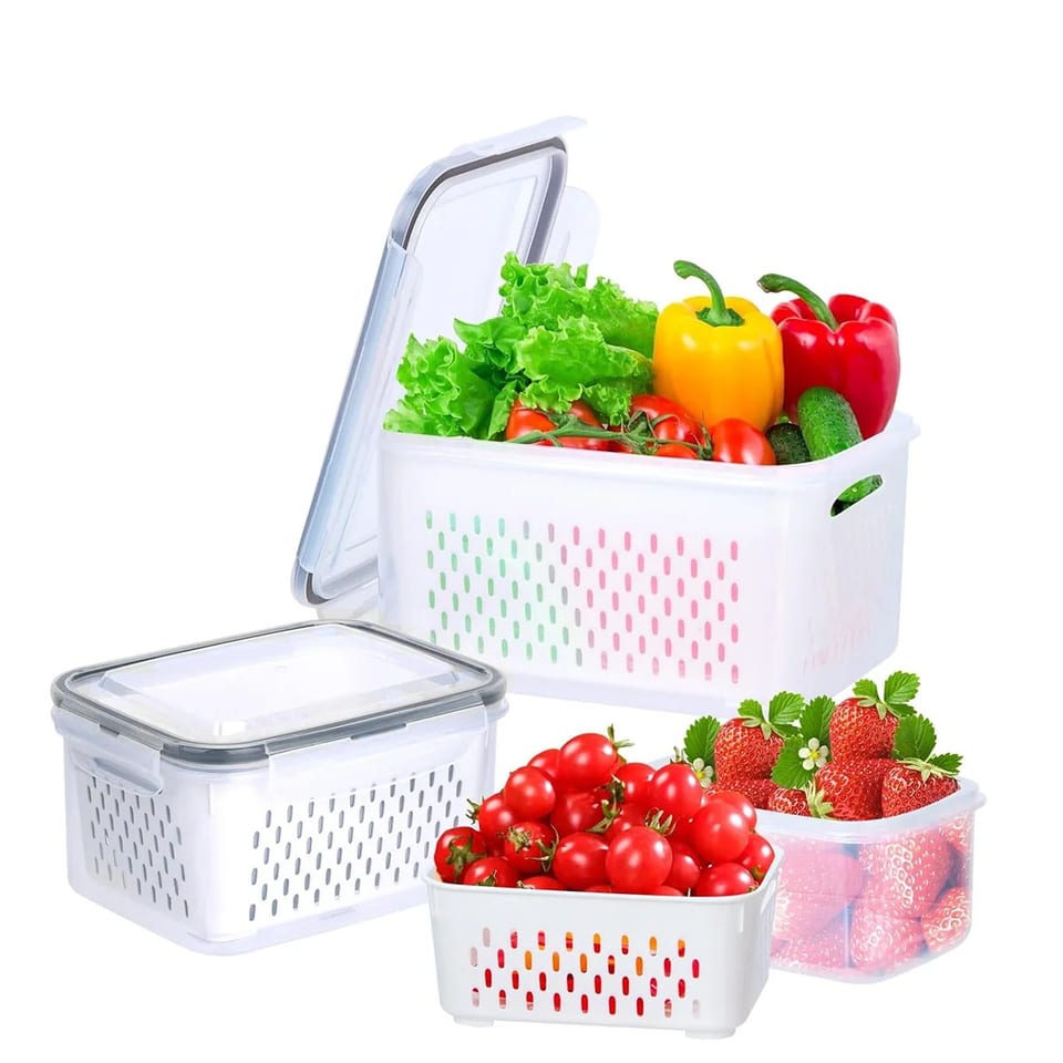 Sealed Storage Container Detachable Filter for Refrigerator Storage Box, product photo