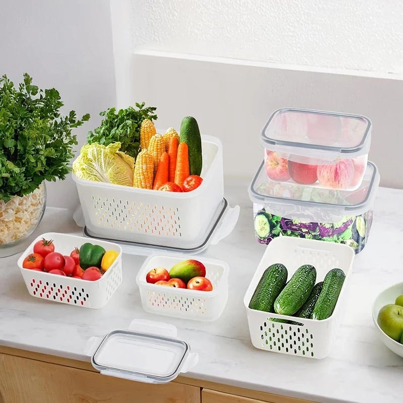 Sealed Storage Container Detachable Filter for Refrigerator Storage Box, product photo