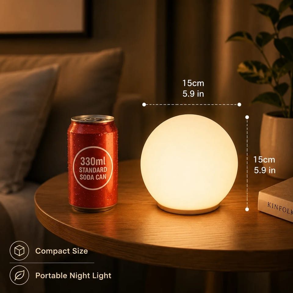 COOLQING RGB Color Changing Illuminated Sphere Orb for Garden Pool Party, product photo