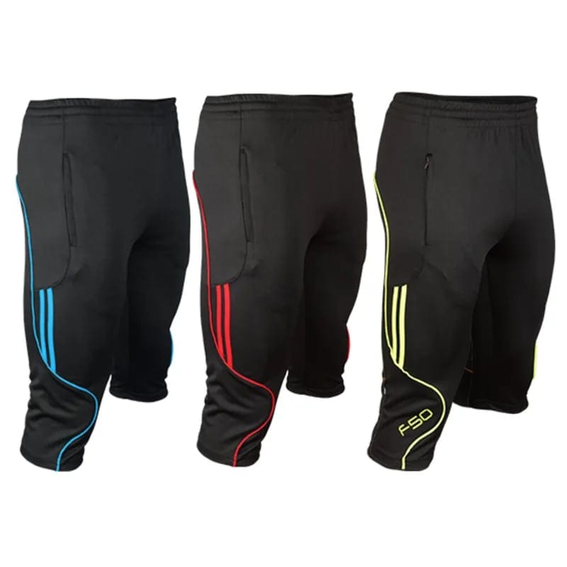 Men's 3/4 Soccer Training Pants Quick Dry Polyester Sports Wear Sublimation, product photo