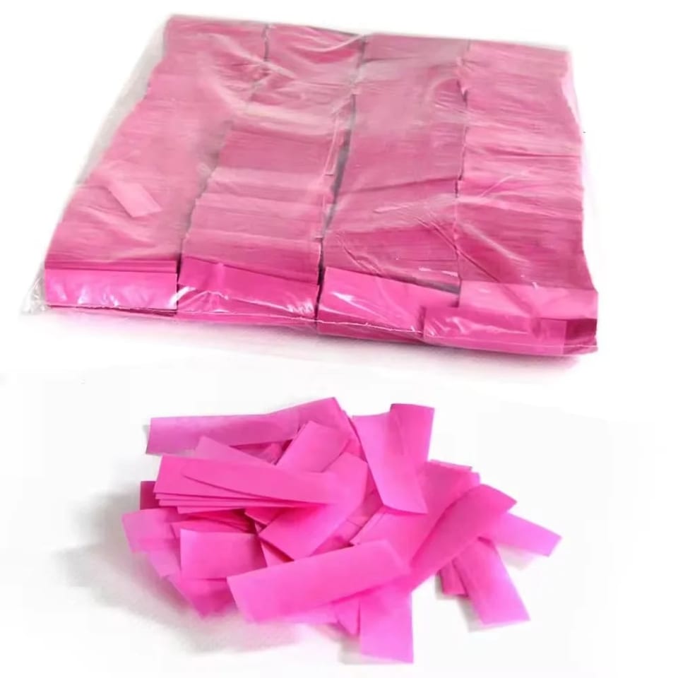 Gender Reveal Party Stadium Shot Confetti Flameproof Colorfast pink and Blue, product photo