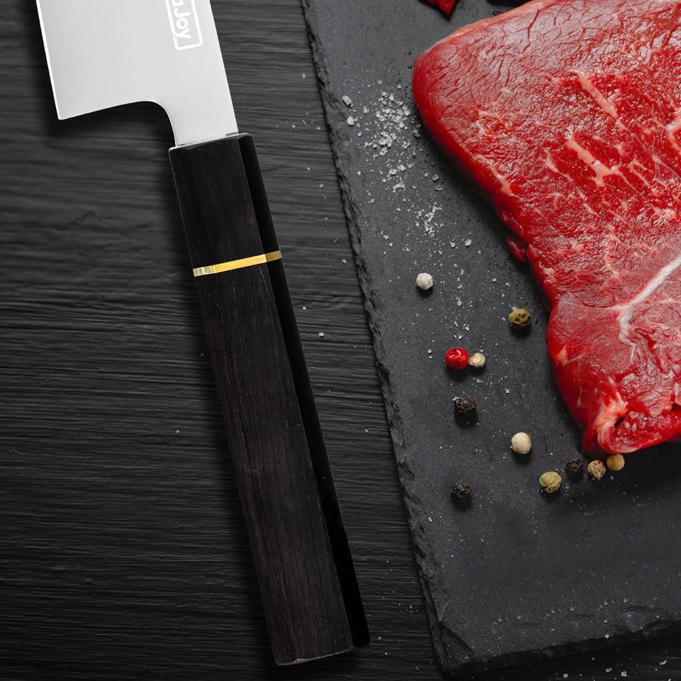 Qulajoy Classic 9 Inch Japanese Gyuto Chef Knife - Handcrafted VG-10 Steel Core, product photo