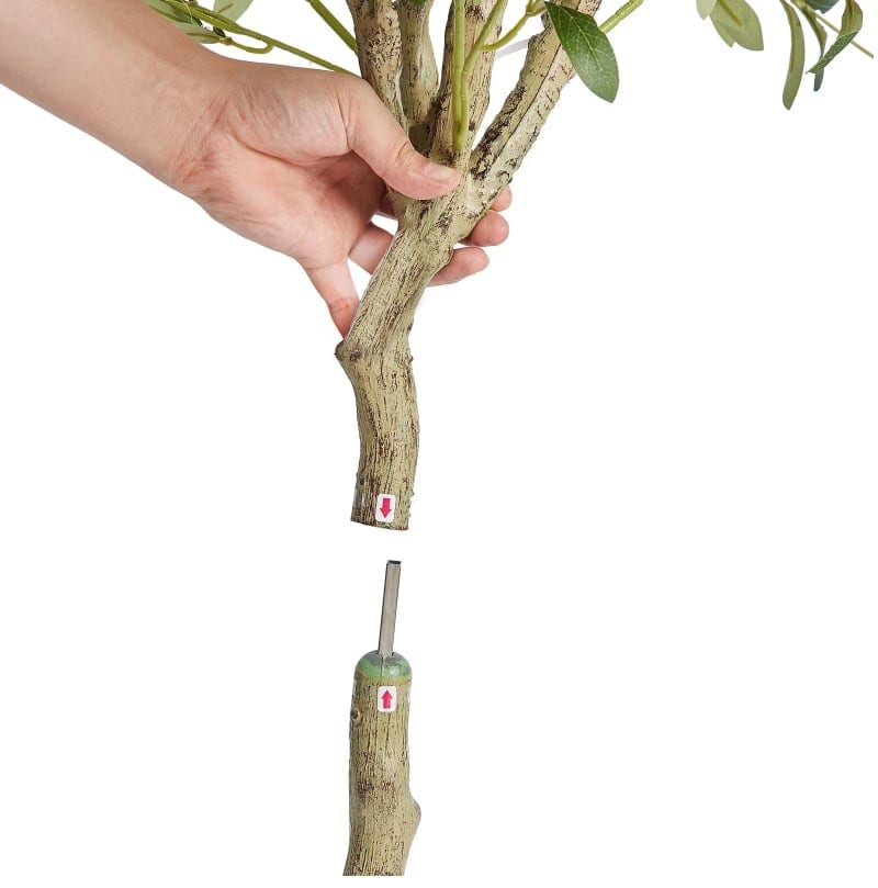 Artificial Olive Tree, 6 FT Tall Faux Plant, Secure PE Material & Anti-Tip Tilt, product photo