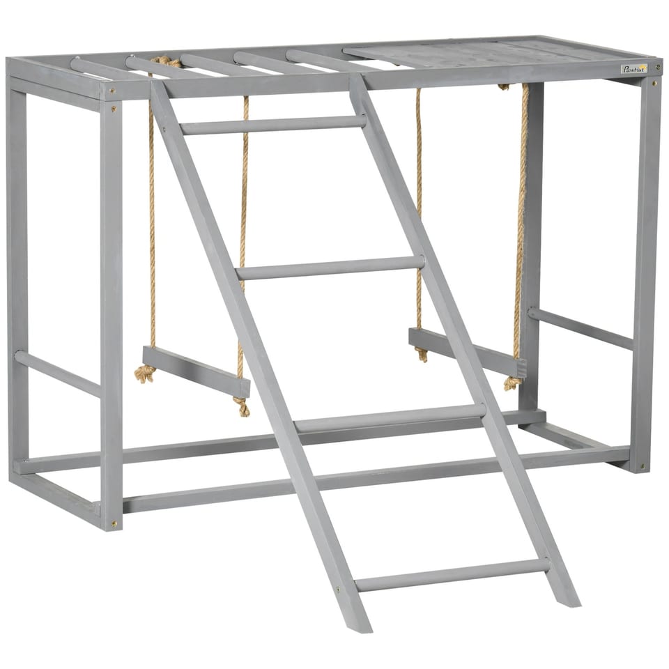 Chicken Activity Game With Swing Set For 3-4 Birds, Wooden Chicken Coop, product photo
