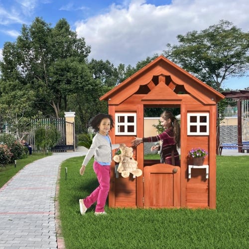 Wooden Children's Playhouse, product photo