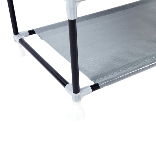 10 Layer 9-grid Non-woven Fabric Shoe Cabinet Purple, product photo