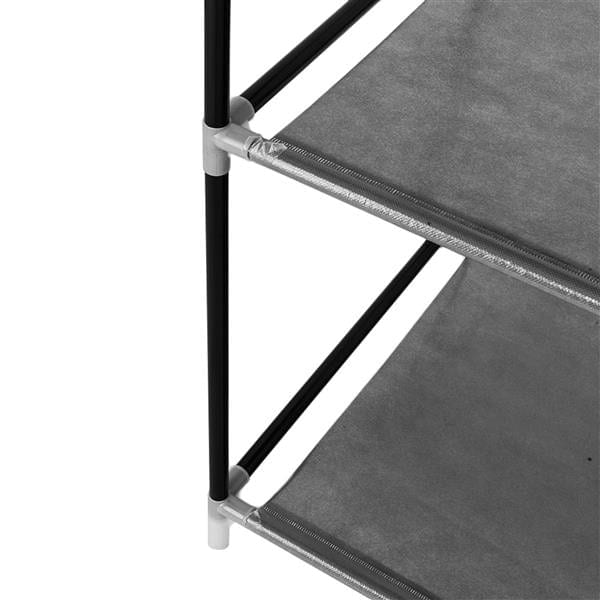 16 Tube Non-woven Fabric Wardrobe With 4 Layers And 6 Compartments, product photo