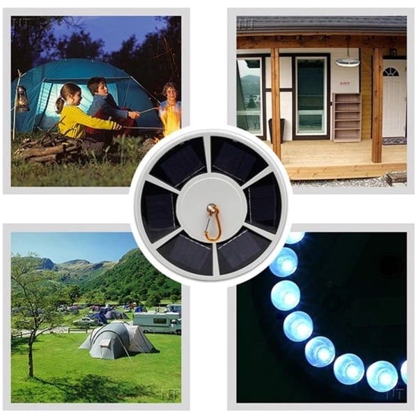 Solar Flagpole Light Strip Hook For Tent Camping, product photo