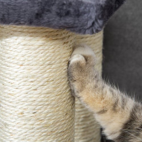 PawHut Cat Tree With 4 Steps For High Beds Couch, Cute Stair Shaped Cat Tree, product photo