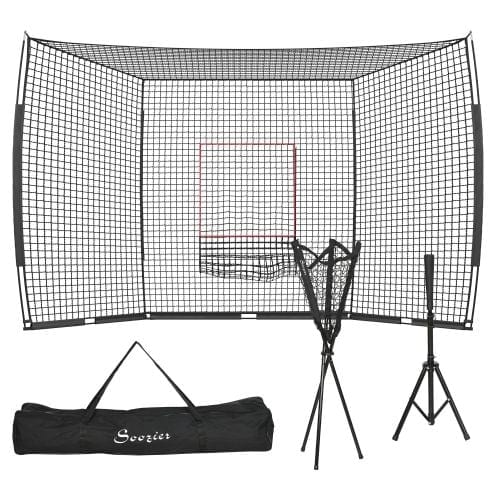 Soozier 17X 5.5Baseball Net With Strike Zone, Tee, Caddy, And Carry Bag For, product photo