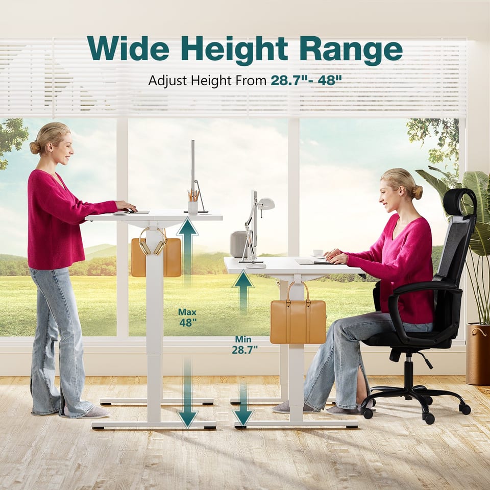 Ergonomic Height Adjustable Table, product photo