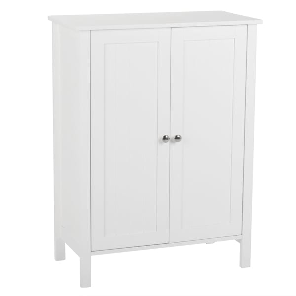 White Double Door Bathroom Cabinet, product photo