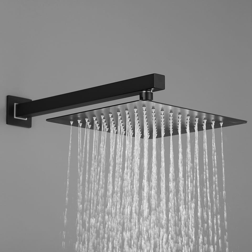 10 Inch Shower Head Bathroom Luxury Rain Shower Complete Combo Set Wall Mounted, product photo