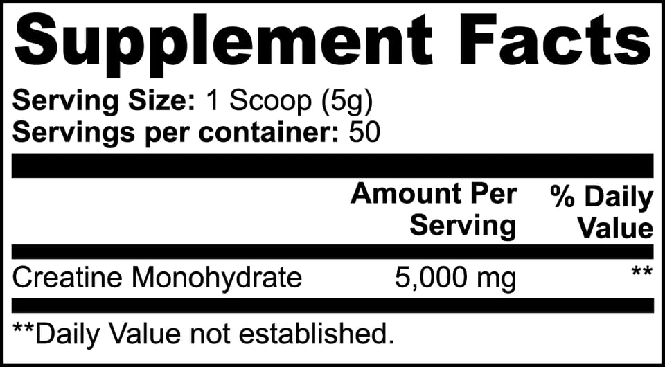 Creatine Monohydrate, product photo