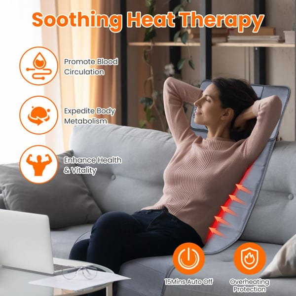 Full Body Electric Massage Cushion, Back Massage Mattress Chair Cushion With, product photo