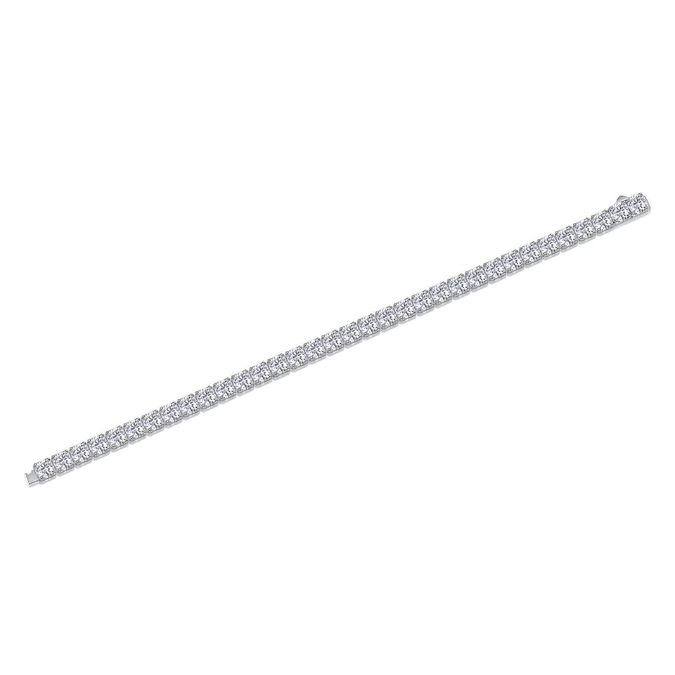 1Gravitation Luxury Fashion Mossan Diamond S925 Silver Bracelet Prohibit Tk, product photo