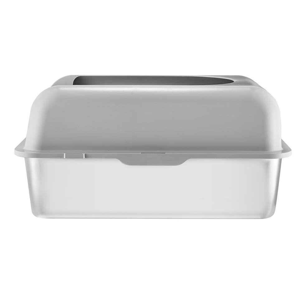 VEVOR 6 In Deep Cat Litter Box Odor-Free Litter Box With Filtering Foot Board, product photo