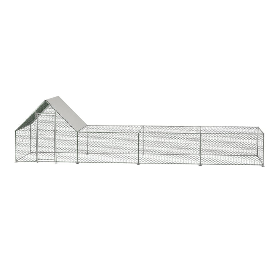 Metal Chicken Coop,Walk-in Chicken Run,Poultry Chicken Hen Pen Cage,Rabbits, product photo