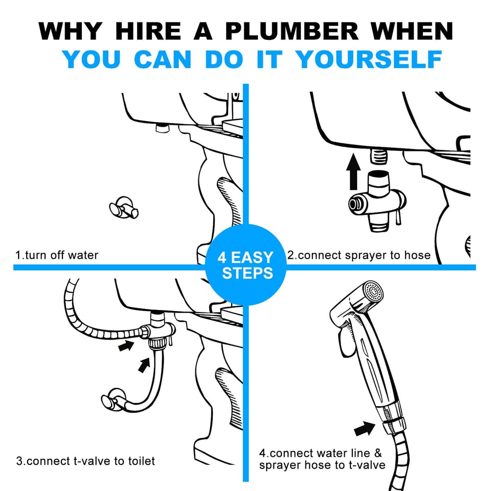 Toilet Spray Gun, Hand-held Sprayer, product photo