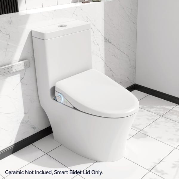 Smart Toilet With Side Knob Adjustable Heated Seat, Water Temperature And, product photo