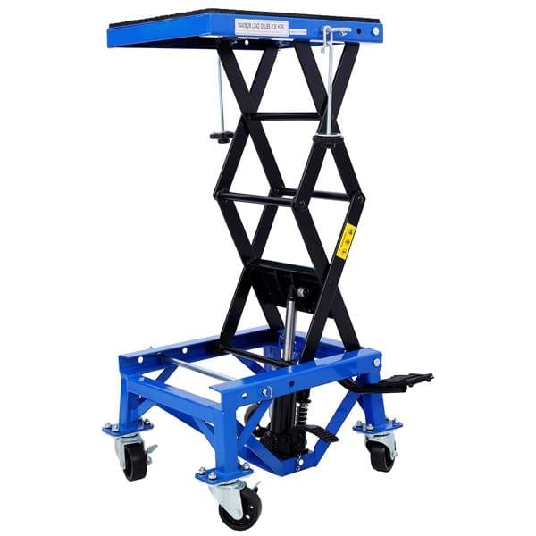 300 Pound Hydraulic Motorcycle Scissor Jack Lifting Foot Wheel Suitable For, product photo