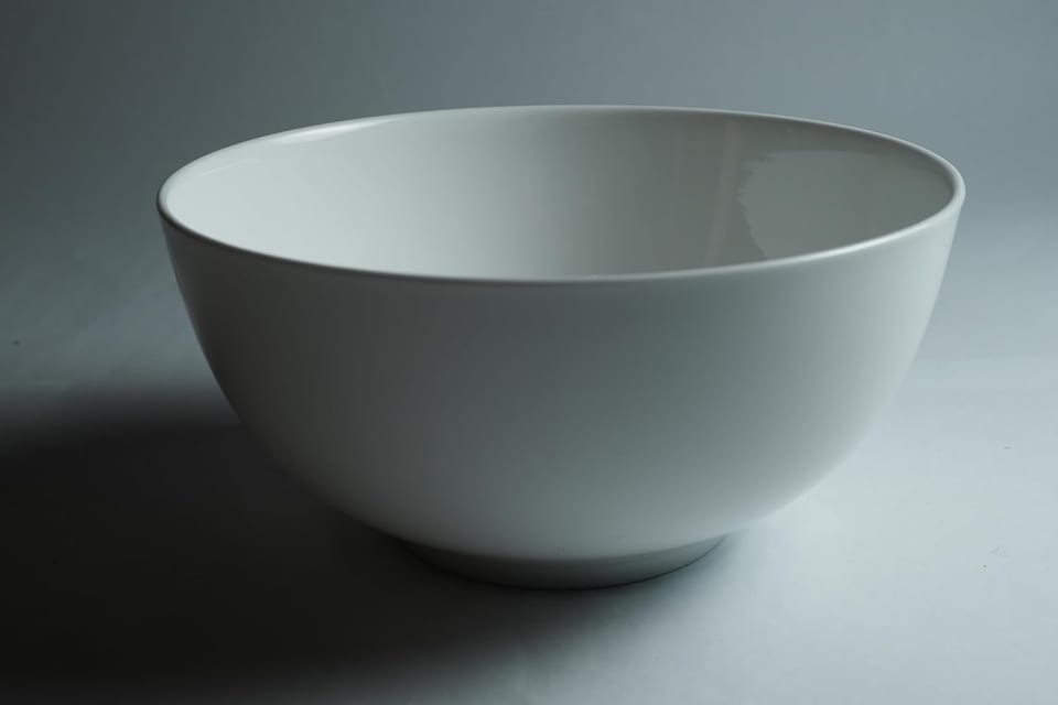 Setaria Bone China Dinnerware Set, 2 Pieces 8-inch Large Deep Salad Bowl, Soup, product photo