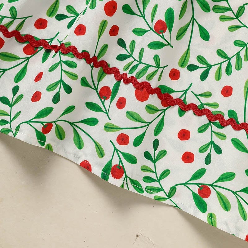 Toddler Infant Baby Girls Christmas Dress Short Sleeve Christmas Tree, product photo