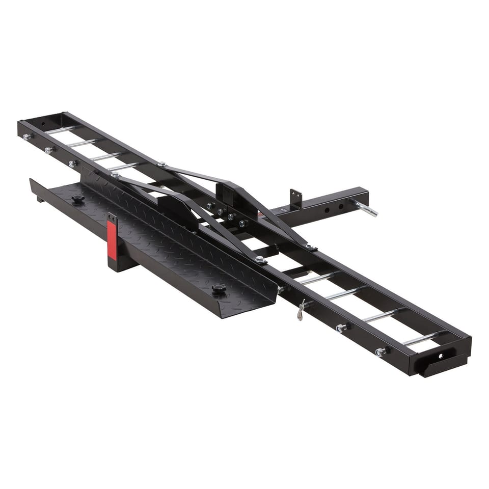 Motorcycle Carrier, 600 LBS Steel Motorcycle Carrier Hitch Mount With Loading, product photo
