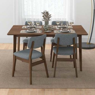 Carlos Solid Wood Dining Table, product photo