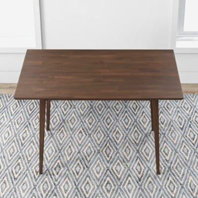 Mary Modern Style Solid Wood Rectangular Dining Kitchen Table, product photo