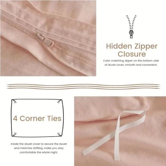 Serta Simply Clean Pleated Duvet Cover King, product photo