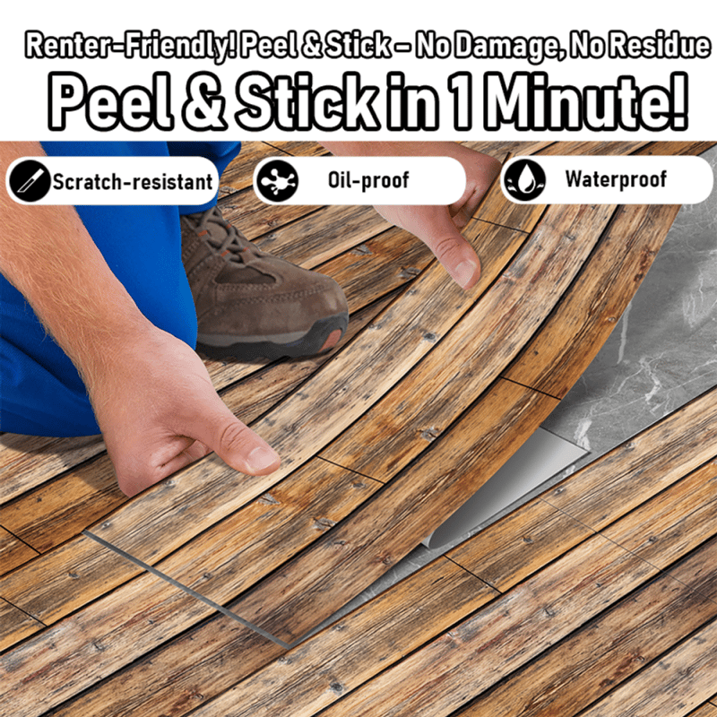 Wood Grain Self-adhesive Peel And Stick Waterproof Wear-resistant Non-slip, product photo