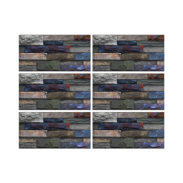 Peel And Stick Wallpaper Retro Stone Brick Self-adhesive Wall Stickers Bathroom, product photo