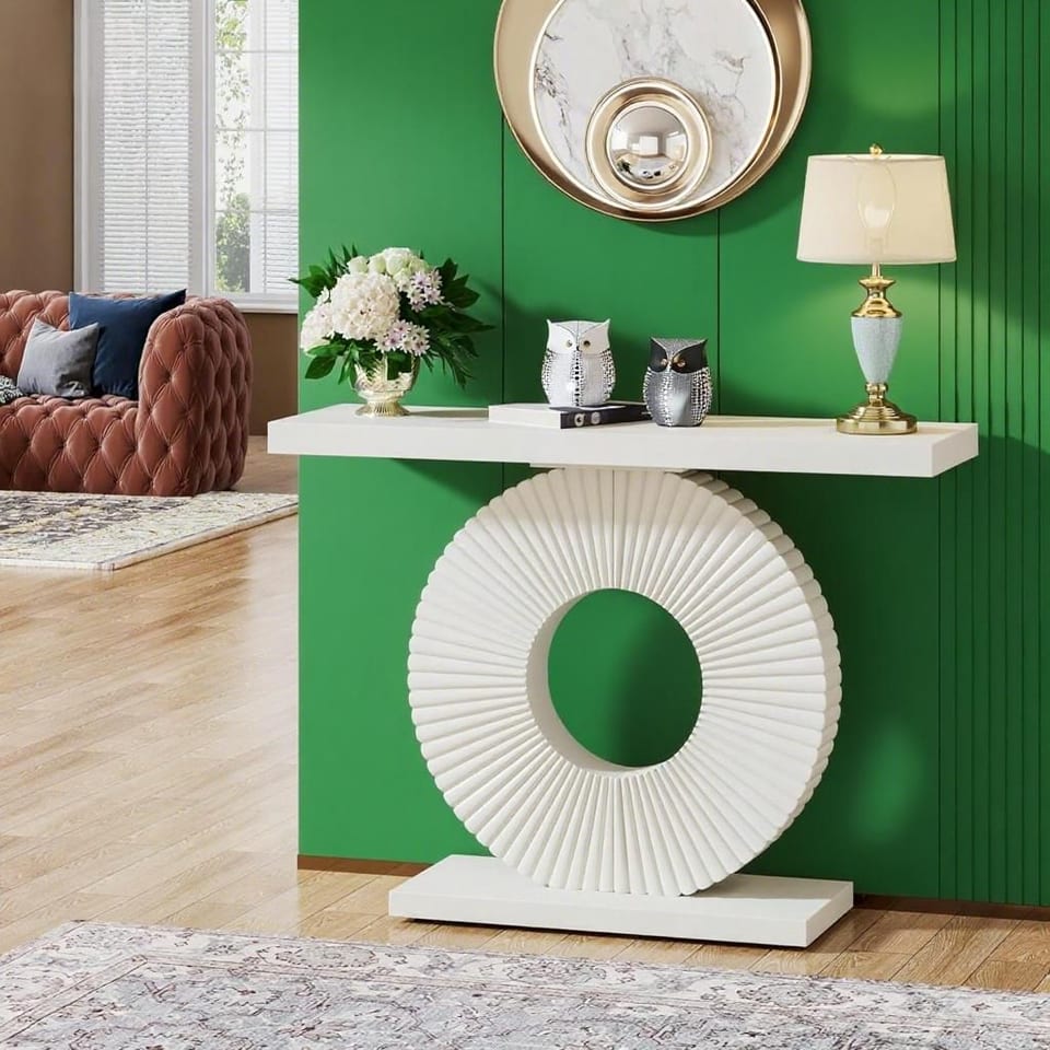 Console Table Wood Entryway Table, product photo