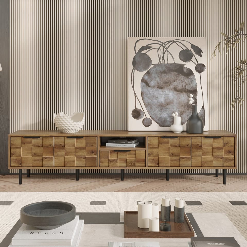 78 TV Stand For 85 75 65 Inch TV, TV Consoles For Living Room, Entertainment, product photo