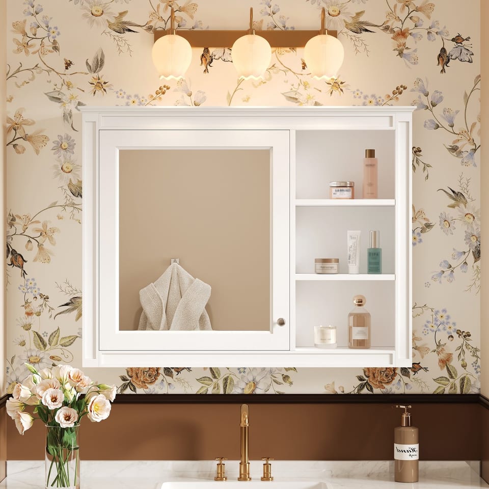 36'' X 28'' Medicine Cabinet, Wall Mounted Bathroom Storage Cabinet, Modern, product photo