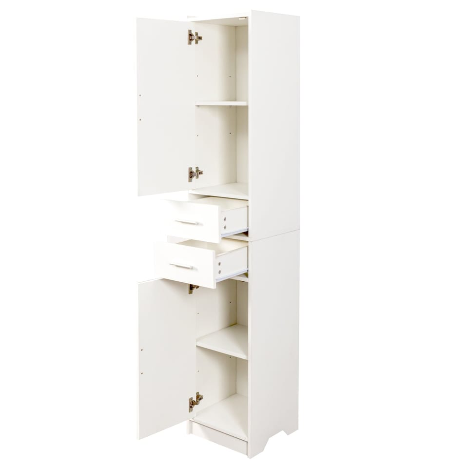 70.87 H Tall Bathroom Storage Cabinet With 2 Doors And 2 Drawer, Narrow Storage, product photo