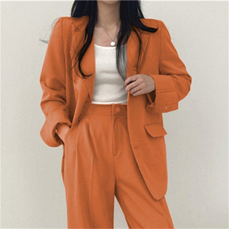 Women's Fashion L Korean Style Leisure Suit Trousers Suit, product photo